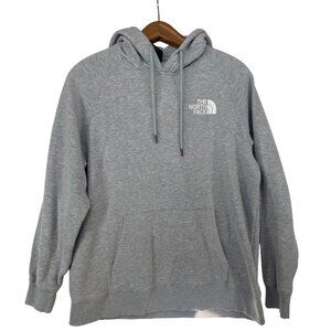 The North Face Womens Hoodie Sz L Gray Throwback Classic Retro Athleisure Casual